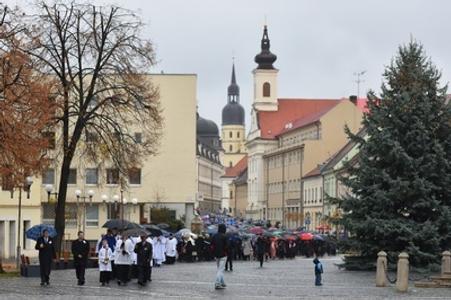 Virgin mary procession in Trnava