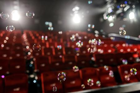 True-to-reality bubbles flooded the cinema at presentation.