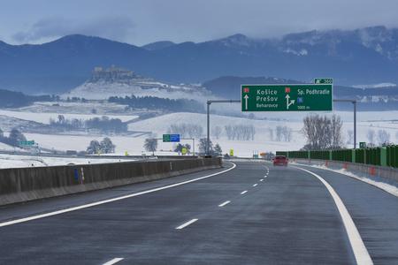 New stretch of the D1 cross-country highway.