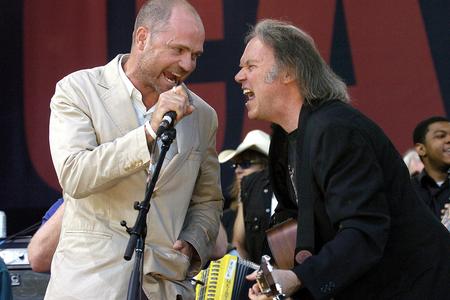 Gord Downie (left) and Neil Young.