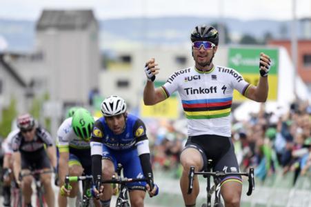 Sagan wins 2nd stage of Tour de Suisse.