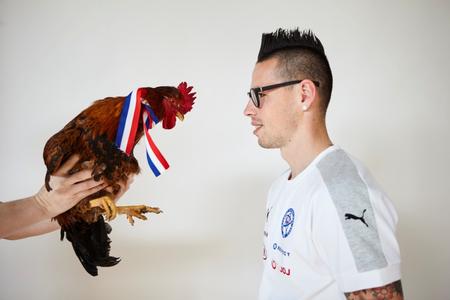 Marek Hamšík faced the Gallic rooster without fear. 