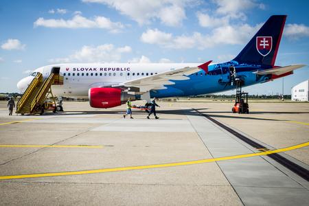 Airbus painted in Slovak colours returns to Bratislava