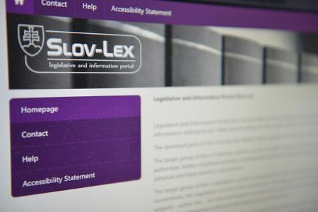 New Slov-Lex website 
