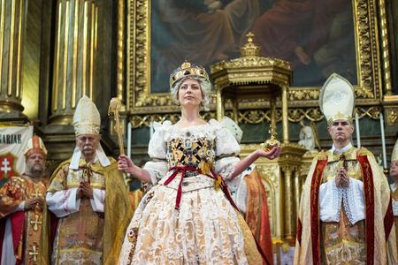 Crowned Maria Theresa. 