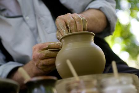 Days of ULUV (Folk Art Production Centre) Craftsmen, illustrative stock photo.
