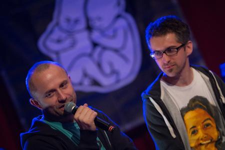 Pohoda Festival 2016 - director of the festival Michal Kaščák and PR manager Anton Repka during the press conference