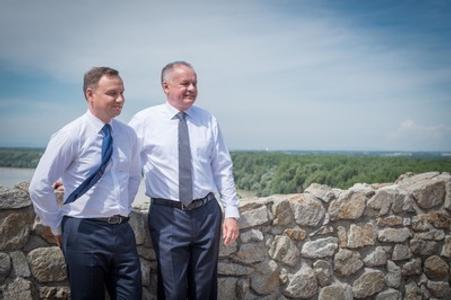 Slovak president Andrej Kiska and his Polish colleague Andrzej Duda. 