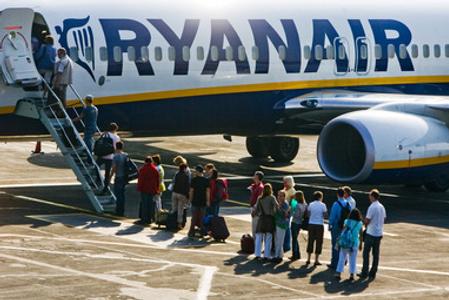 ryanair plane, illustrative stock photo
