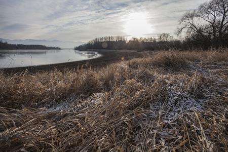 Freezing Liptovksá Mara dam