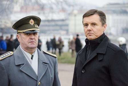 First deputy of the Chief of General Staff of Slovak Armed Forces, Lieutenant-General Peter Gajdoš (L) and state secretary of the Defence Ministry Miloš Koterec.