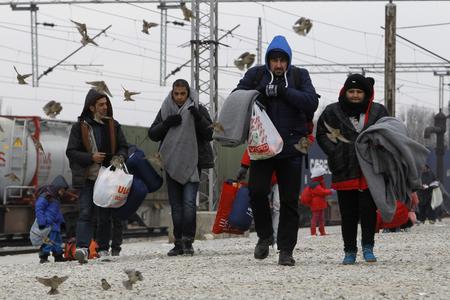 Migrants are perceived as a threat, illutsrative stock photo