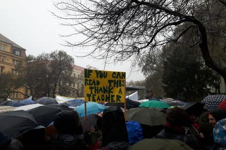 Teachers’ strike January 25 and its witty moments. 