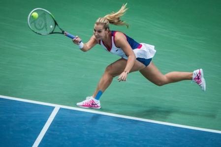 Fed Cup 2014, Slovak Dominika Cibulková plays against Germany