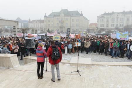 Teachers' protest in Levice, January 27 