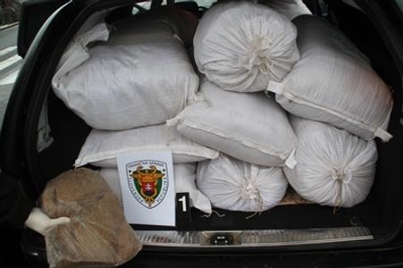 Illegal tobacco seized in Čaklov, eastern Slovakia on January 26.