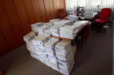 Law cases and files are mounting at courts, illustrative stock photo. 