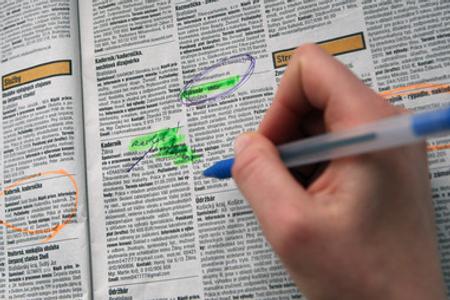 Job search, illustartive stock photo. 