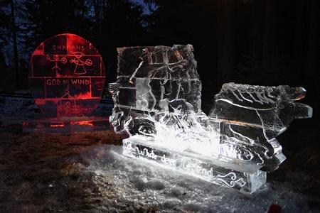 Ice sculpting competition visited by 22,000 people