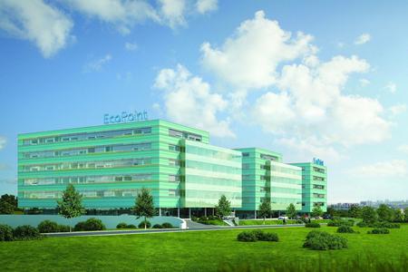 One example of a green building in Košice.