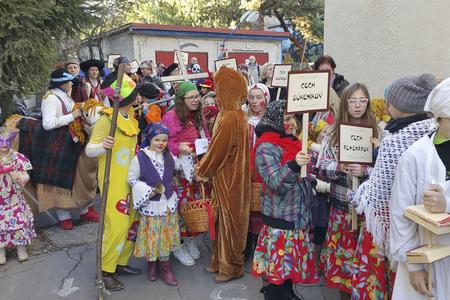 "Guilds" parade in the carnival / Fašiangy procession, Rimavská Sobota
