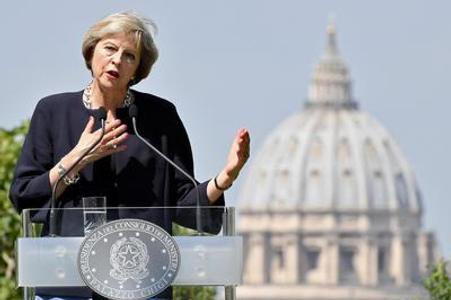 Theresa May takes over the office.