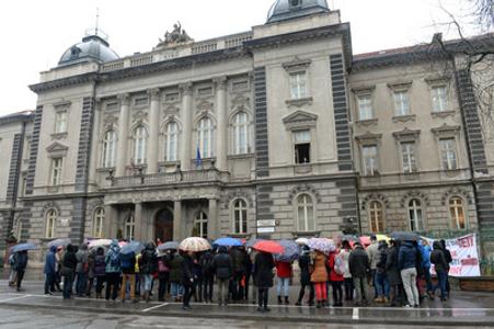 Rector's Office of UPJŠ witnessed also the strike of unviersity lecturers, illustrative stock photo