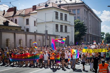 Rainbow Pride spills into the Bratislava streets, coinciding with a march for family