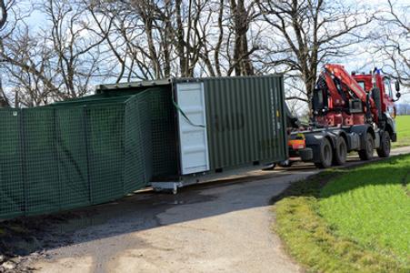 Police test mobile barriers to prevent illegal migration