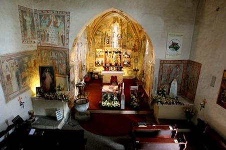 Frescoes in St Martin of Tours' Chruch in Čerín.