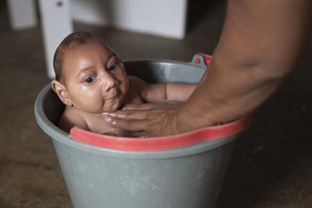 The virus can be transmitted via the placenta from mother to child.