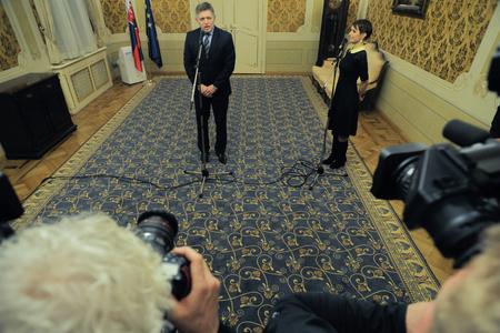 Smer's Robert Fico briefs on results of talks with Most-Híd, Sieť.