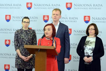 Simona Petrík, Katarína Macháčková, Miroslav Beblavý and Zuzana Zimenova, from left