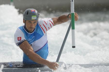 Matej Beňuš in the qualification race on August 7, Rio 