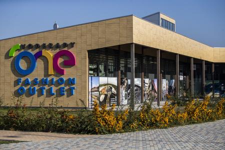 The abandoned outlet centre in Voderady.