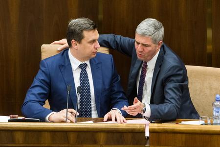 Andrej Danko (l) and Béla Bugár.