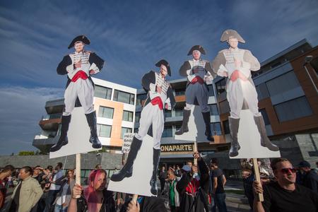 About 500 people attended tenth Bonaparte protest