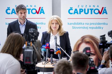 Zuzana Čaputová runs for the president. 