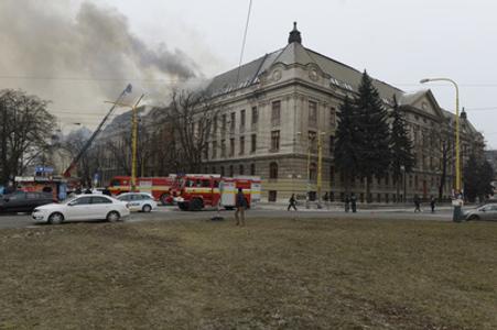 The fire at Financial Administration Košice, February 27, 2018