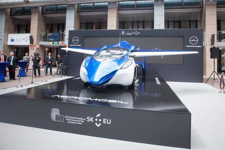 AeroMobil at display in Brussels