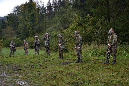 Slovak Levies (Slovenskí Branci) during a training.