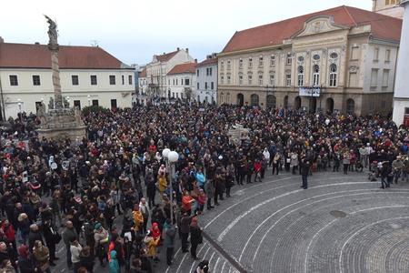 Protest rally in Trnava