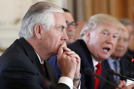 Tillerson and Trump. 