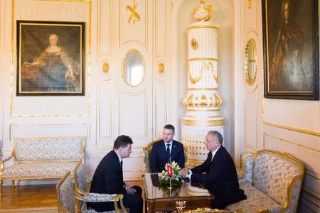 Lajčák, Pellegrini, and Kiska (left to right). 