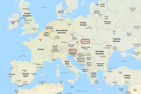 Slovakia and Slovenia