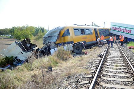 The site of the accident in Veľký Meder.