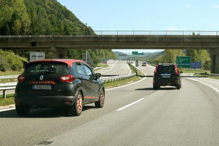 Highways in Slovakia. Illustrative stock photo.