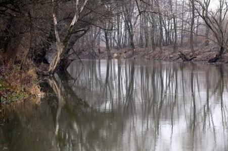 The Ipeľ river, illustrative stock photo