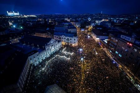 Enough of Smer, people chanted in streets