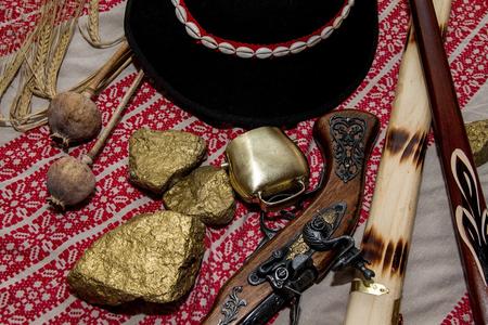 Props awaiting players in one of the Brainteaselava escape rooms. 